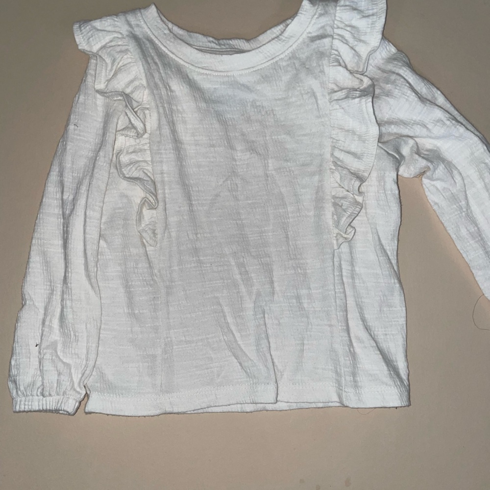 Cat & Jack Cream Long Sleeve Top
